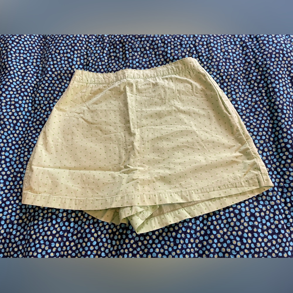 Target Skort Lime Green Polka Dot Girls Size M